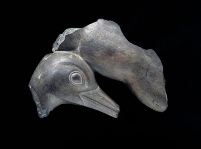 Fragment of Carved Dish with Duck Motifs, Early Dynastic Period by Egyptian
